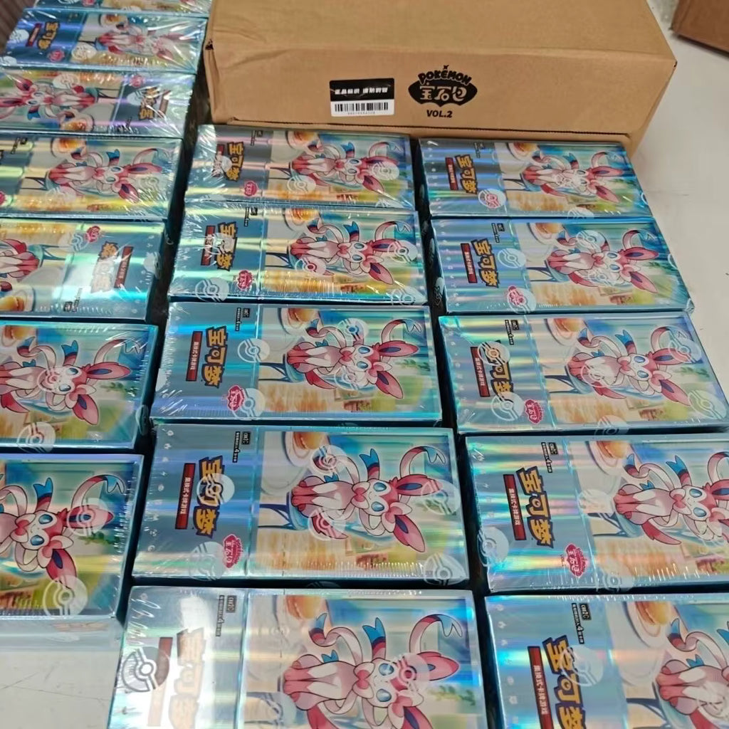 Original Pokémon TCG Chinese Version Ruby Pack Enhancement Box Volume 2 Collectible Cards Toy Paper Gift Box